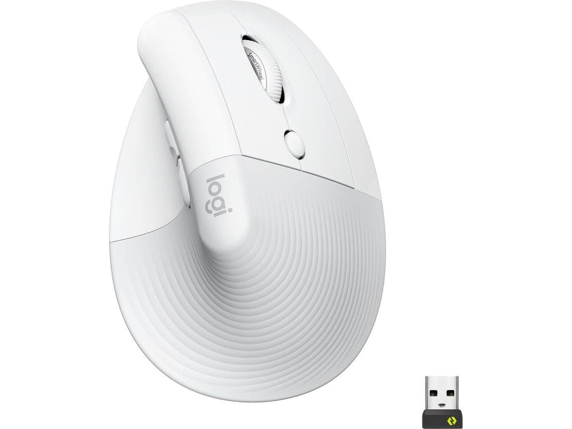 Rato LOGITECH Lift Off White (Wireless - 4000 dpi - Branco)