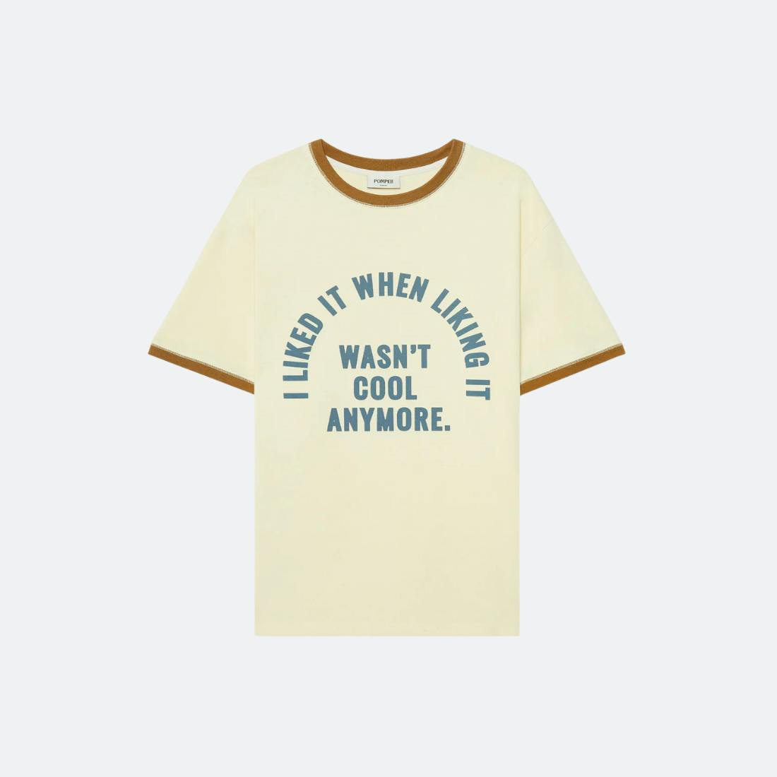 T-shirt com estampado frontal em algodão 190gsm