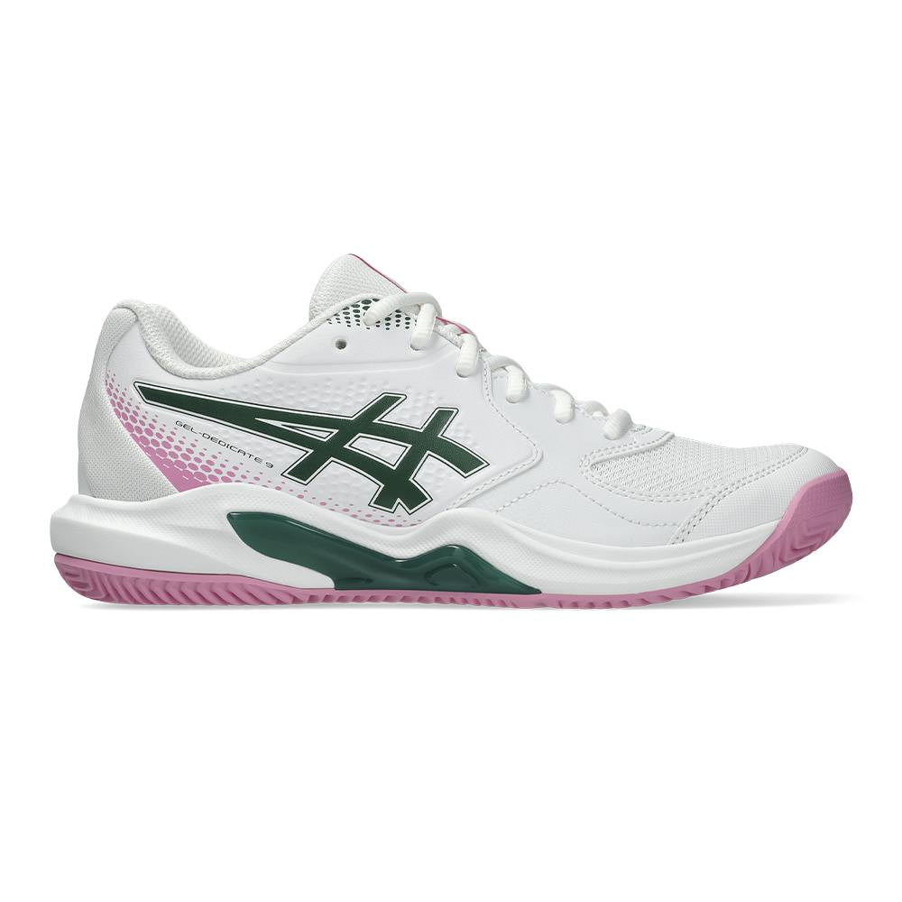 Sneakers GEL DEDICATE 9 PADEL em branco e rosa