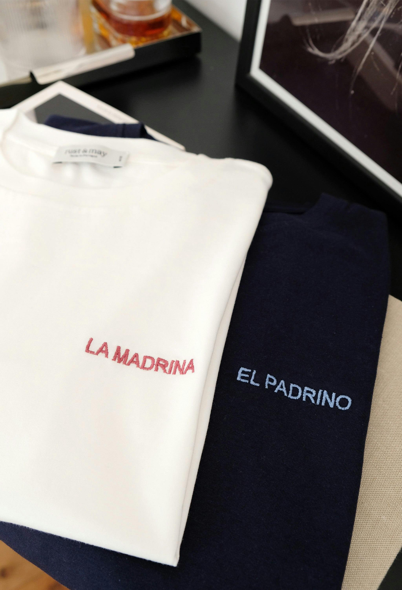 T-shirt Madrina/ Padrino algodão