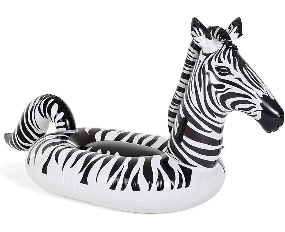 Colchão insuflável zebra LED 254 x 142 cm Bestway 41406