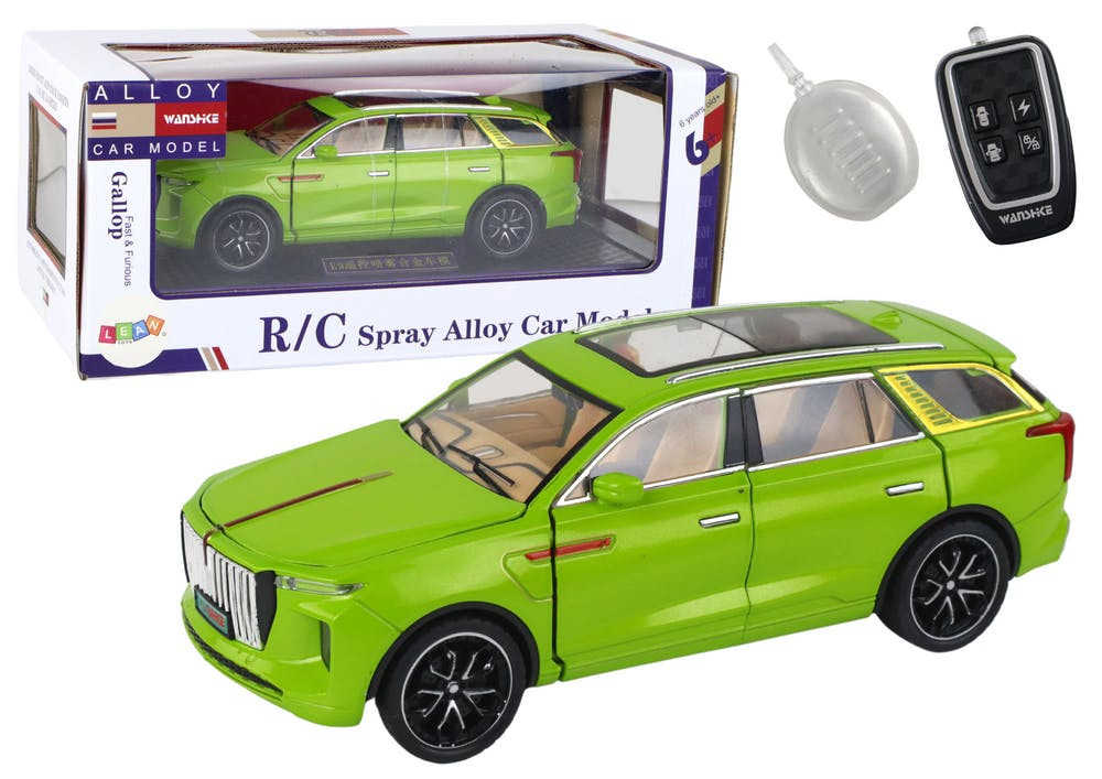 Carro telecomandado em alumínio 1:24 verde