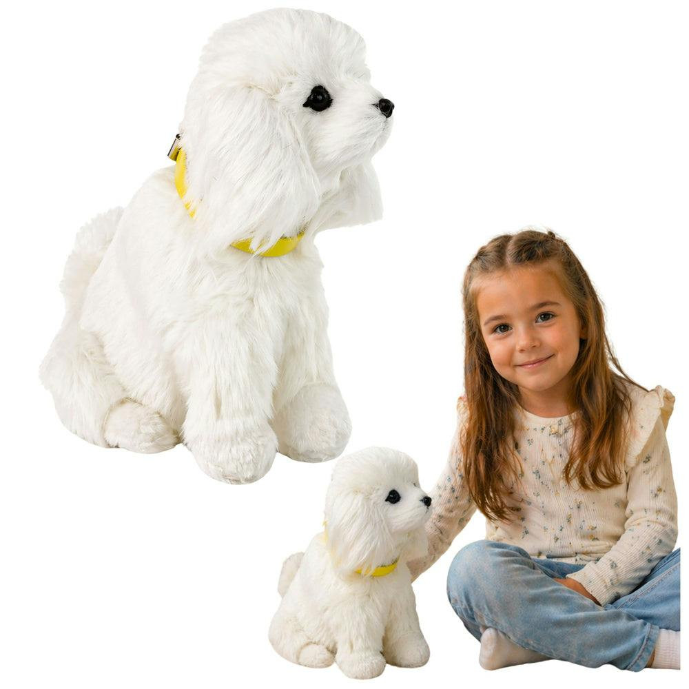 Cão peluche Poodle interativo funções toque