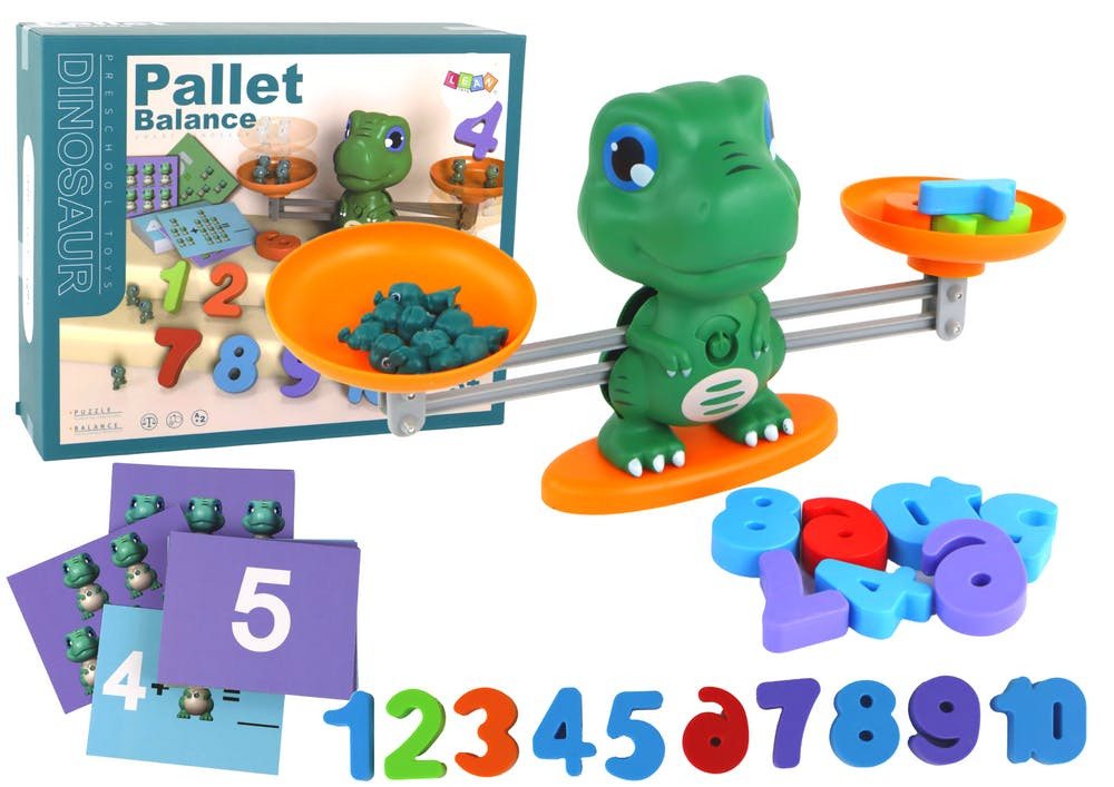 Brinquedo Educativo Balança Dinossauro Operações Matemáticas