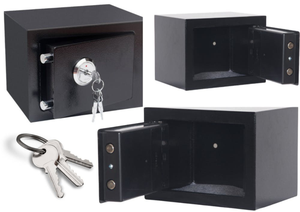 Cofre Steel Black 23x17x17cm