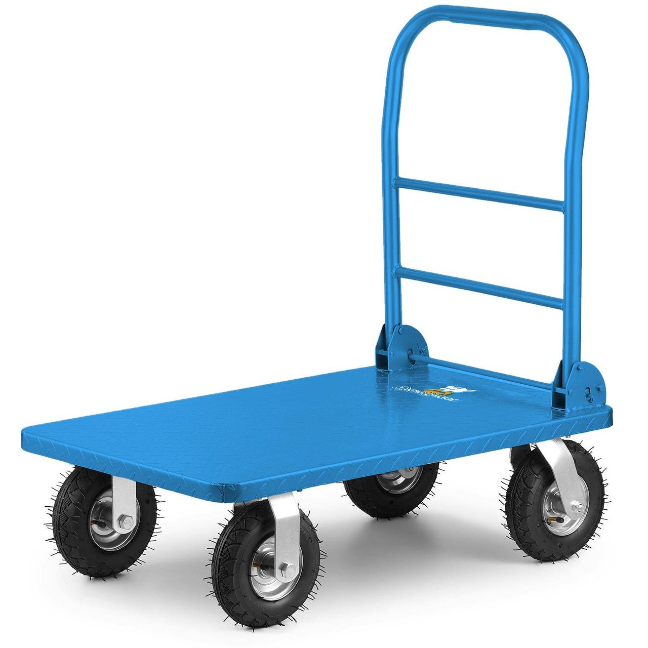Carro de transporte até 500 kg azul em aço