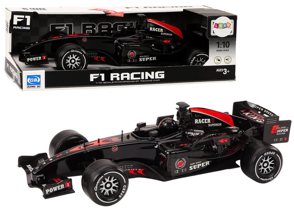 Carro desportivo F1 1:10 preto com som
