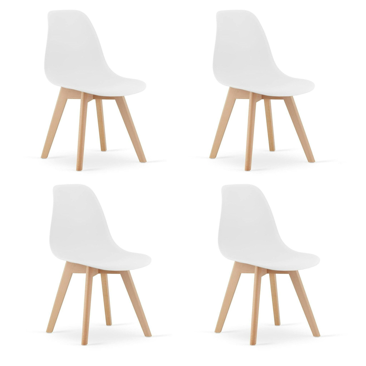Cadeiras sala jantar KITO conjunto 4 branco
