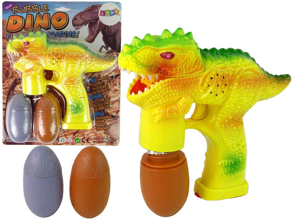 Bolhas de sabão dinossauro ovo amarelo