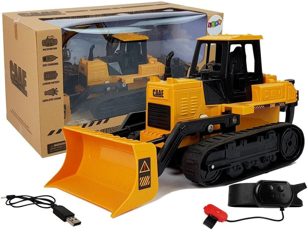 Bulldozer Caterpillar telecomandado por gesto 2.4G 1:28
