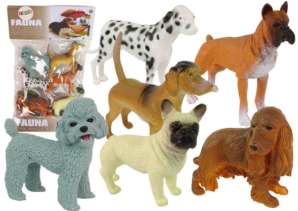 Cães 6 peças