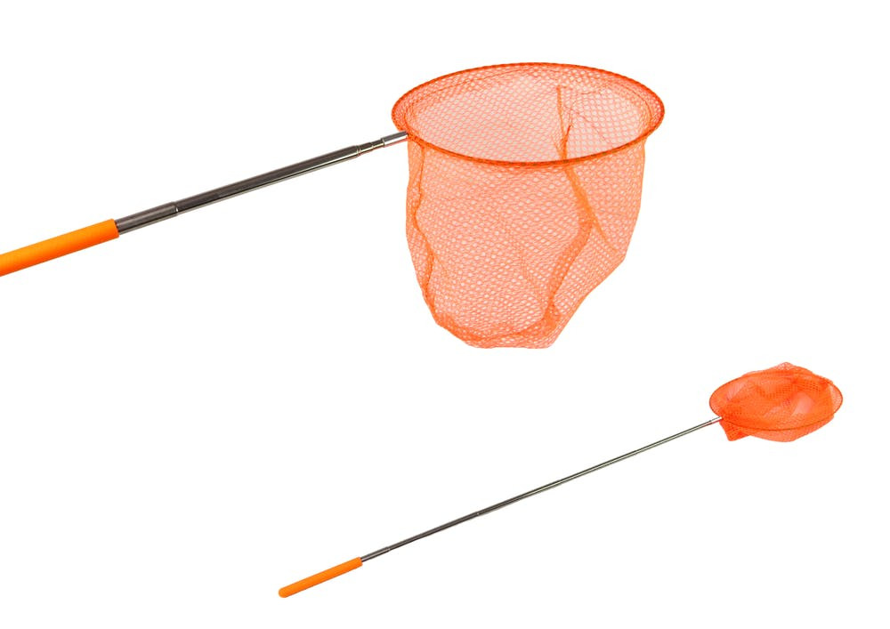 Rede insetos telescópica 85 cm laranja