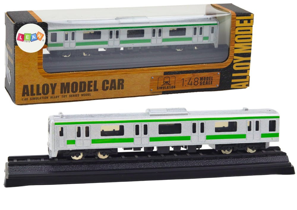Vagão comboio coleção prateado 1:48 metal