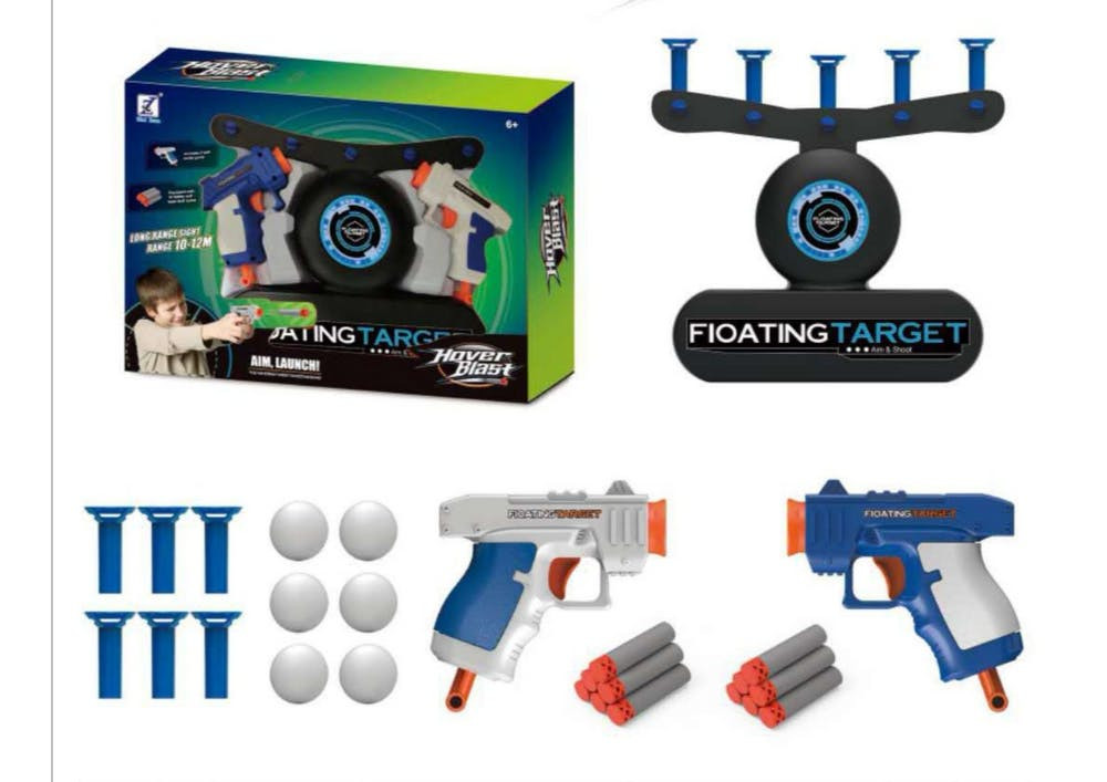 Jogo tiro alvo bolas flutuantes