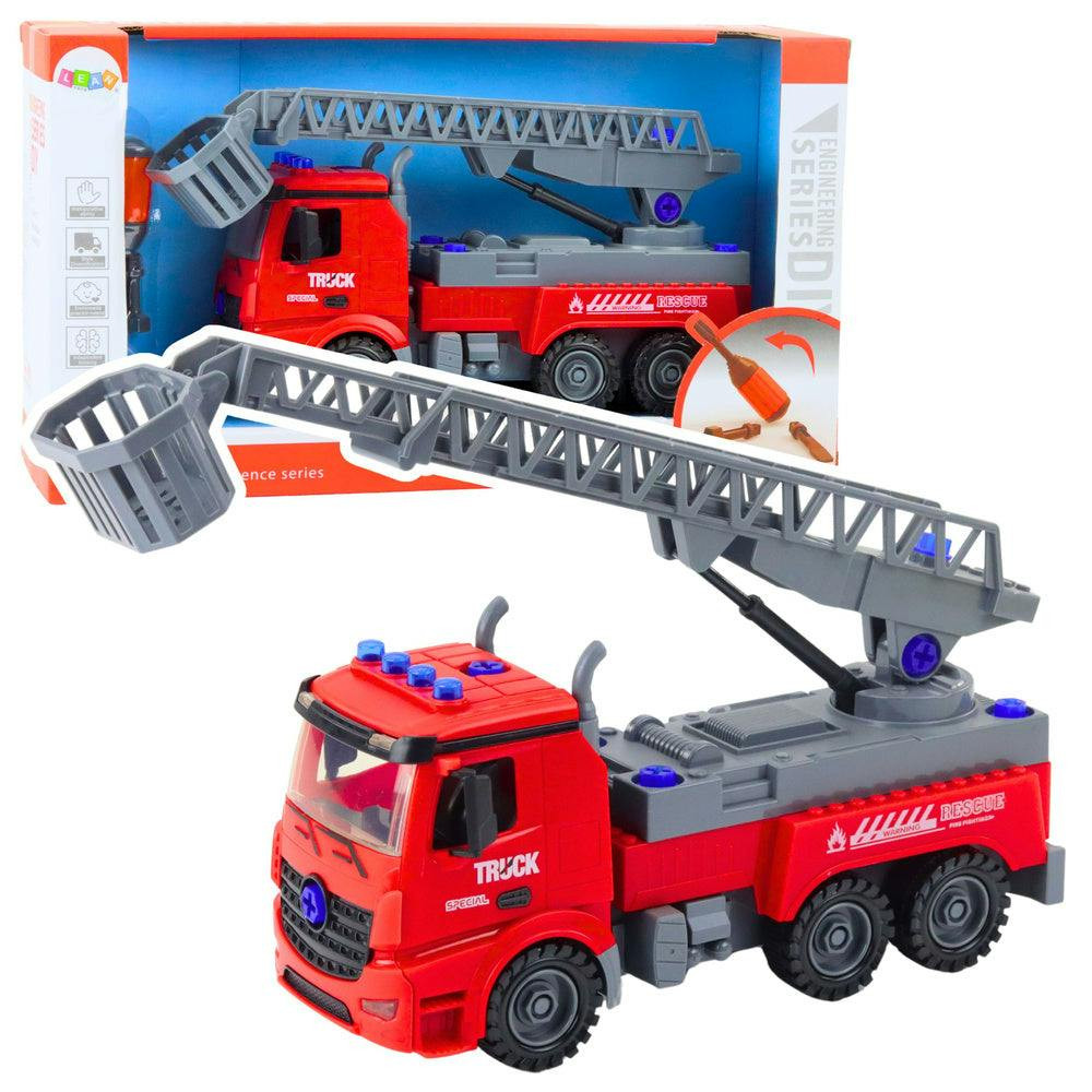 Camião de bombeiros DIY com parafusadora