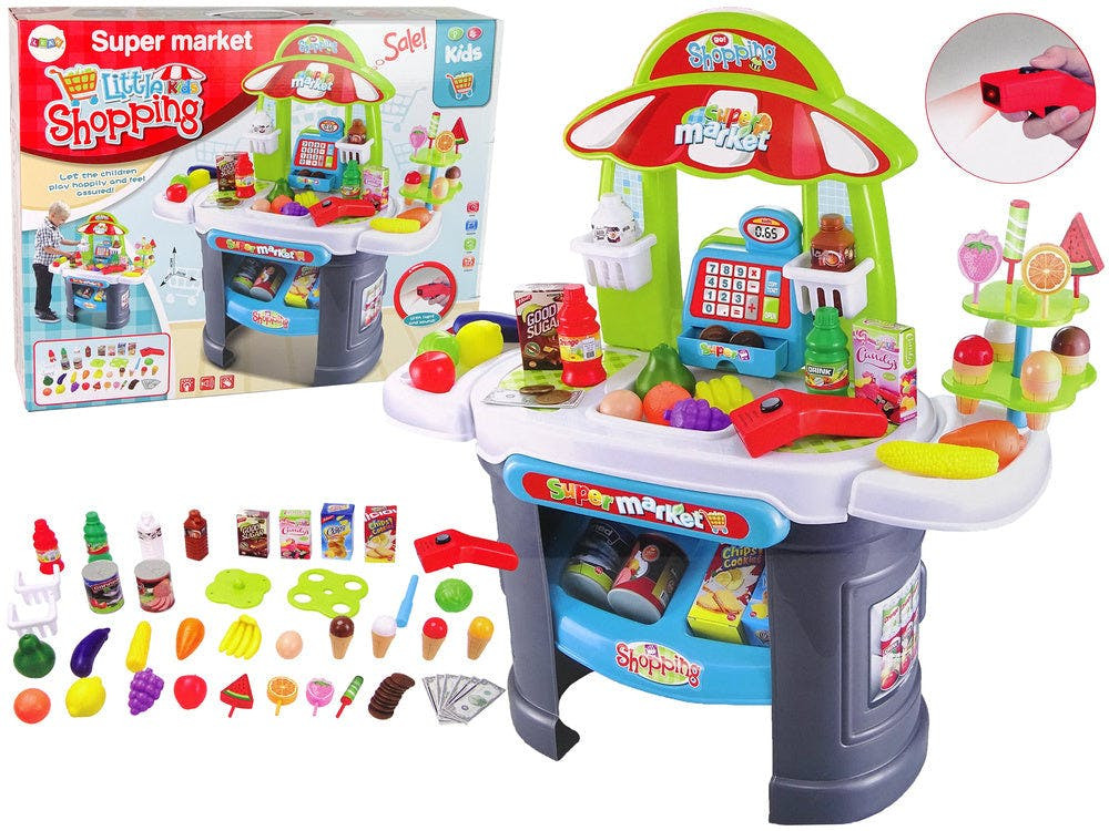 Supermercado brinquedo com scanner