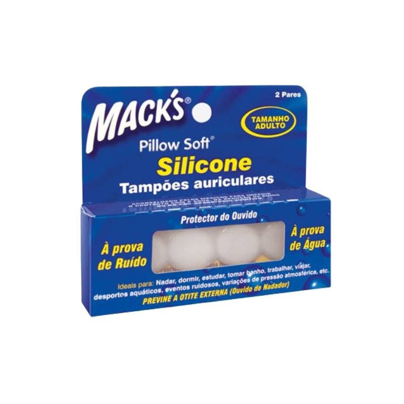 Macks Tampões Ouvidos Silicone Adulto 2pares