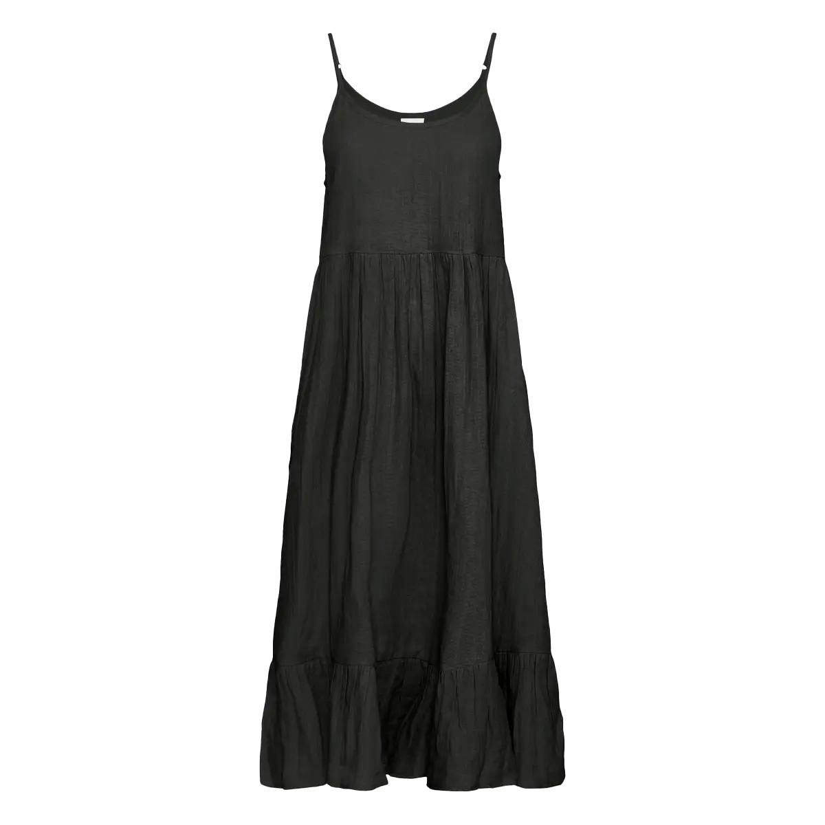 Vestido midi FOXA em preto