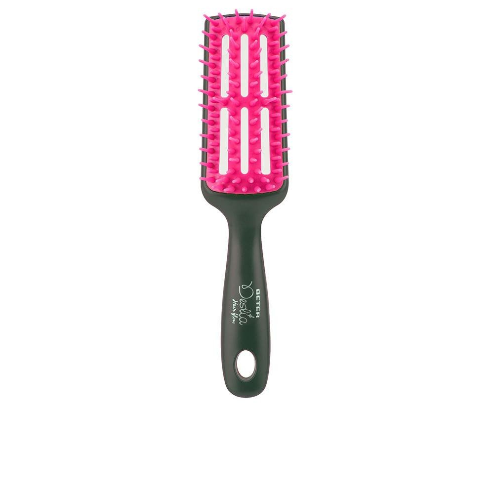 Escova desembaraçadora Hair Flow vent preta e fúcsia