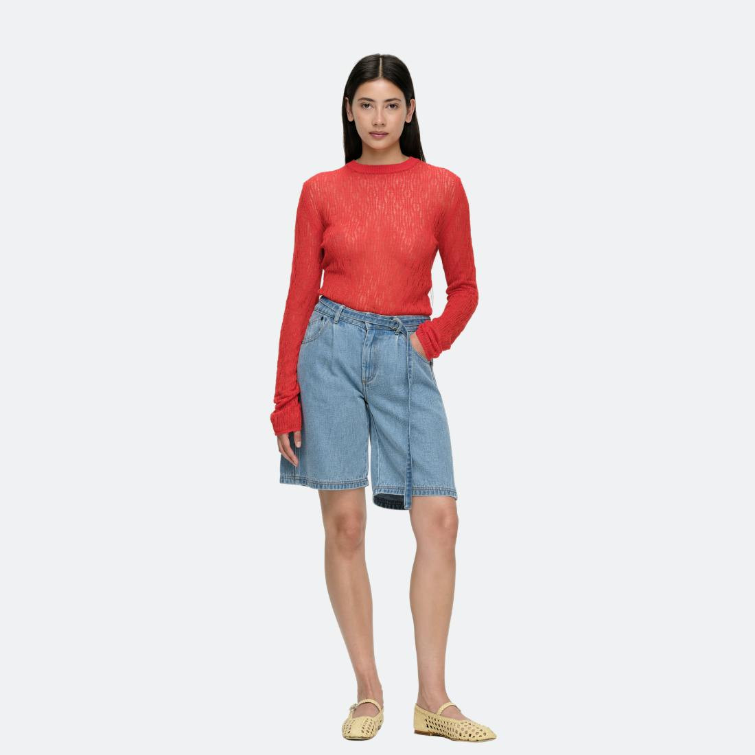 Bermuda em Tencel com corte relaxado