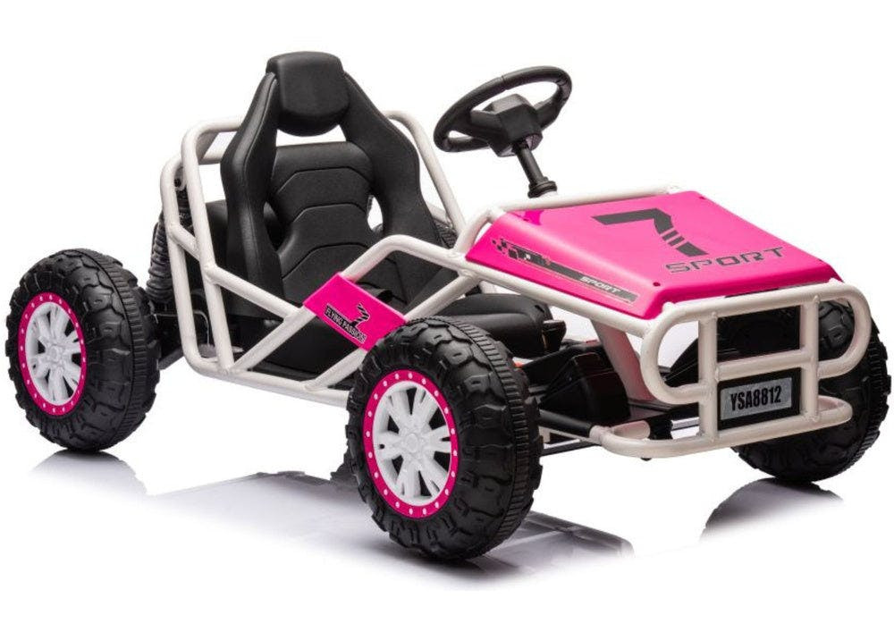 Buggy elétrico A8812 rosa 24V