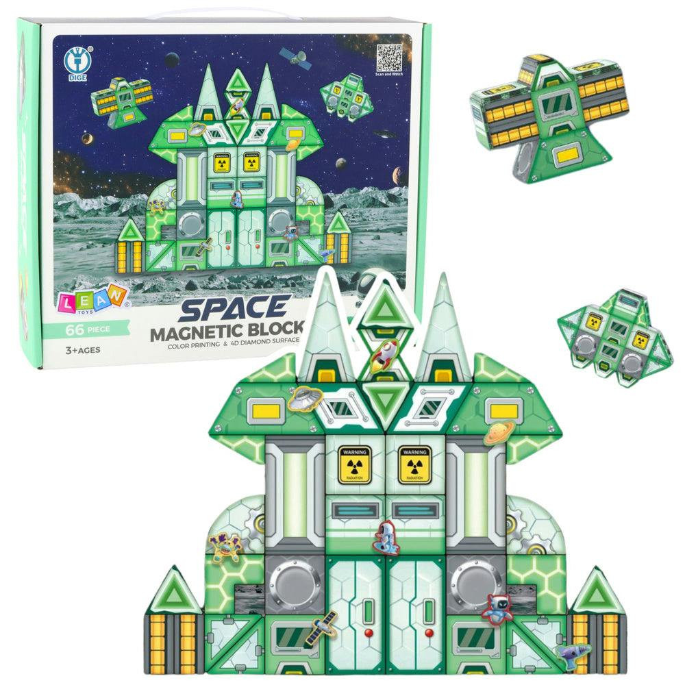 Blocos Magnéticos Estação Espacial 4D 66pcs