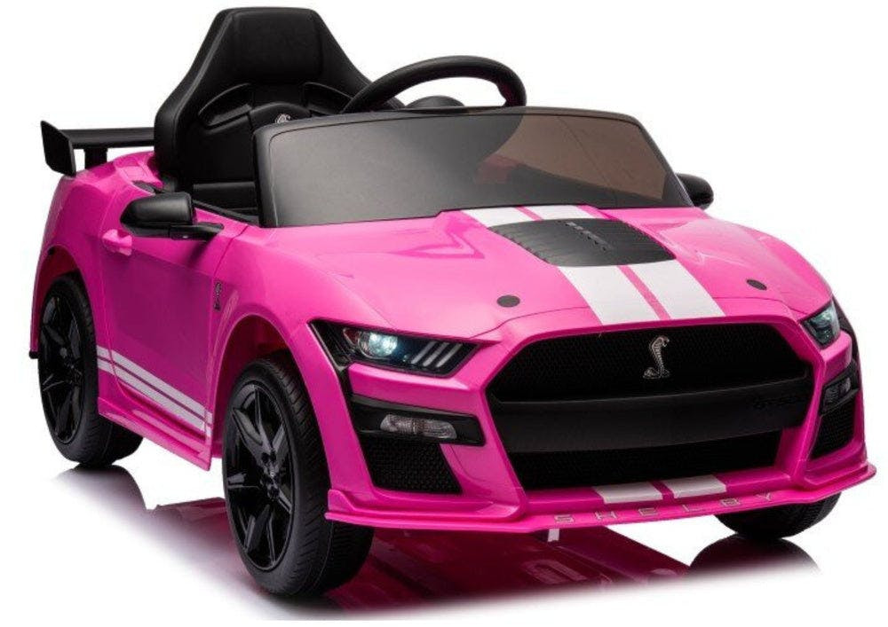 Carro elétrico Ford Mustang GT500 Shelby rosa