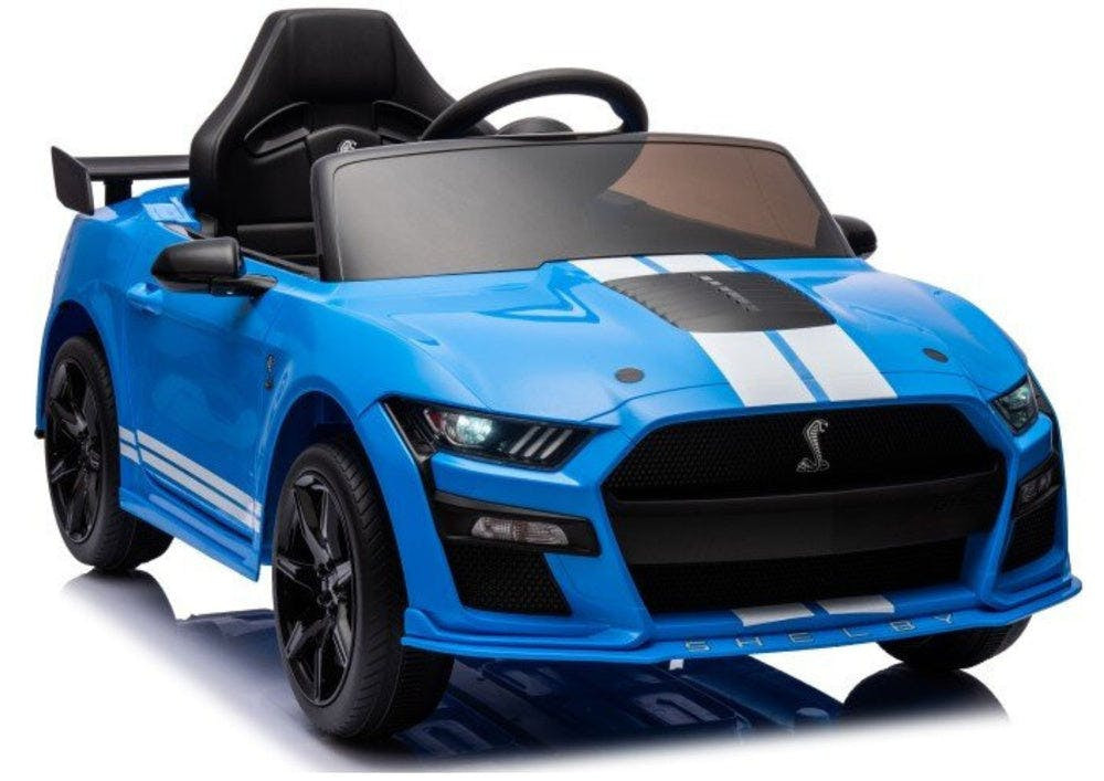Carro elétrico Ford Mustang GT500 Shelby azul