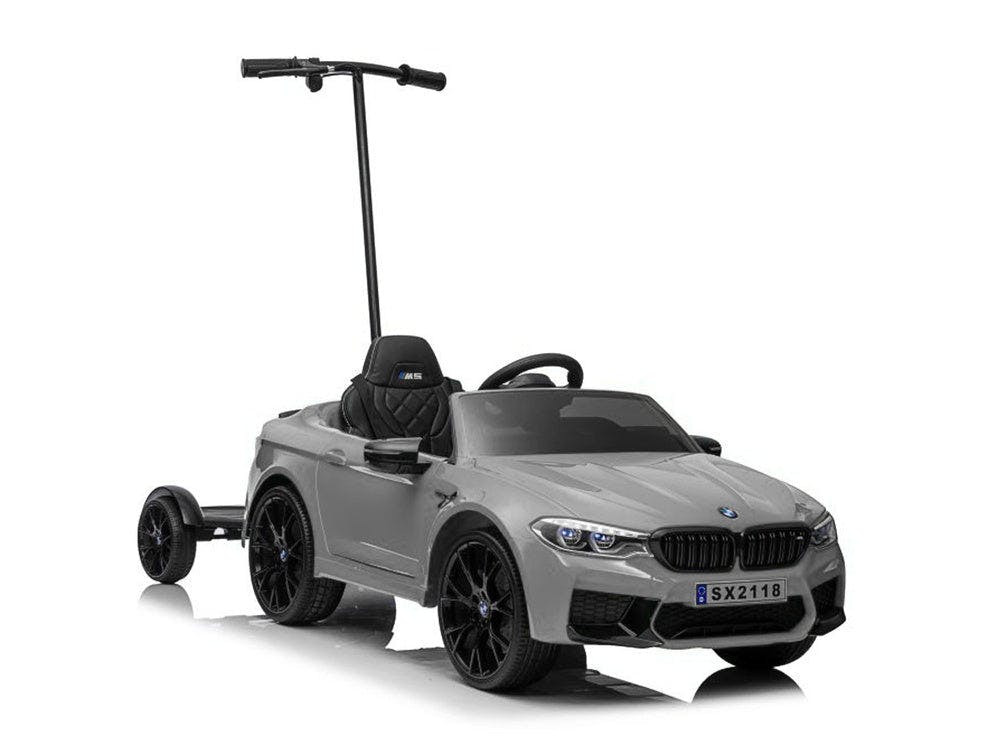 Carro elétrico BMW M5 com controlo parental prata