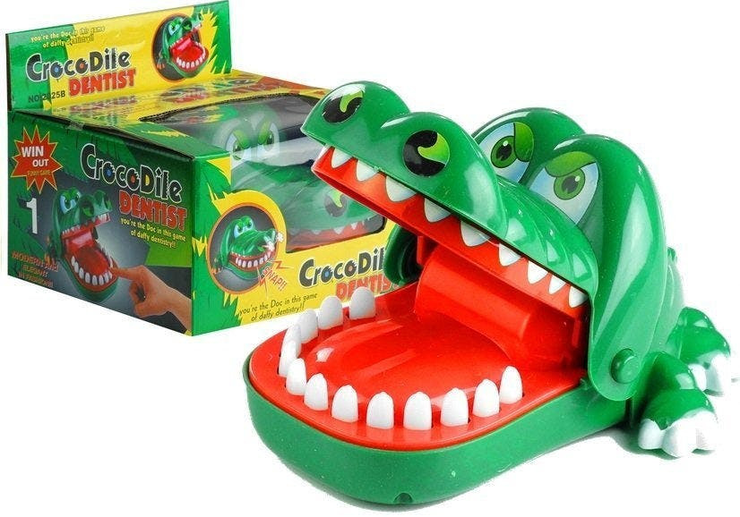 Jogo dentista crocodilo mordida dedo