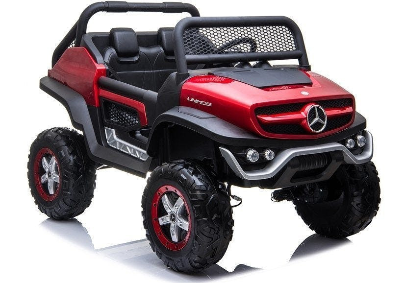 Carro elétrico infantil Mercedes Unimog vermelho