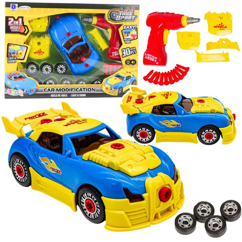 Conjunto construir carro DIY infantil