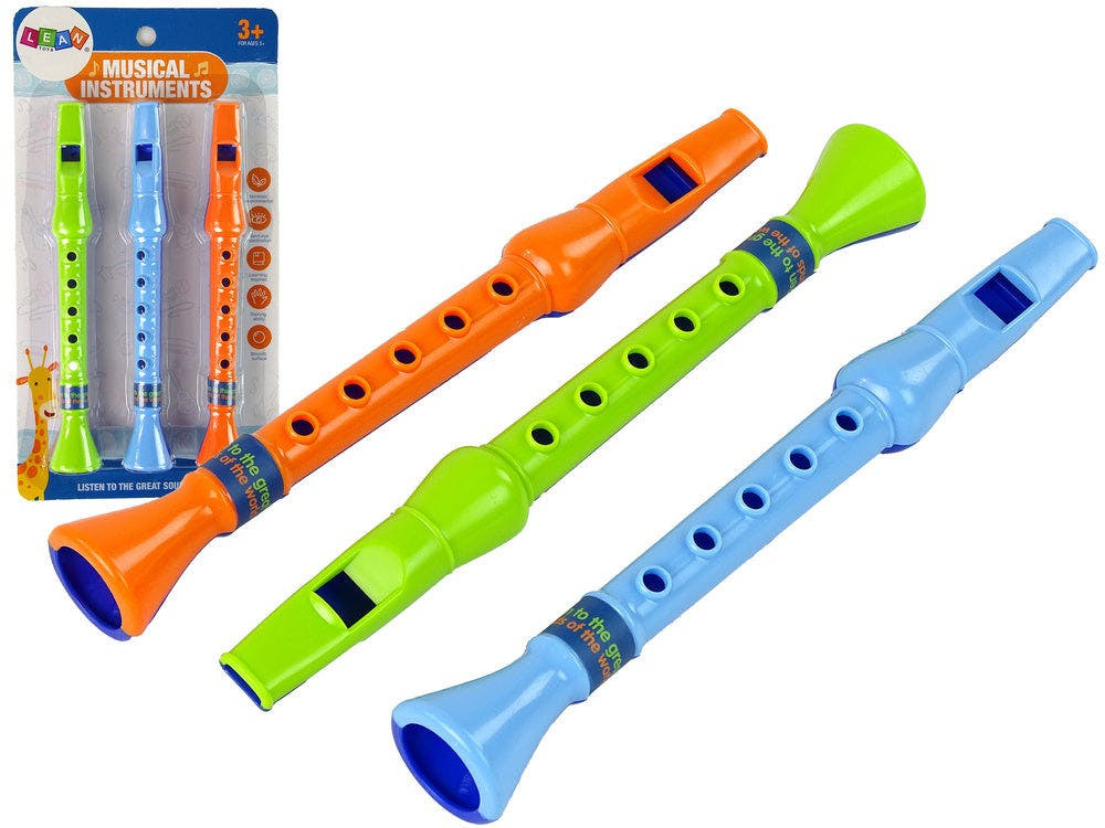 Flauta infantil animais 3 peças