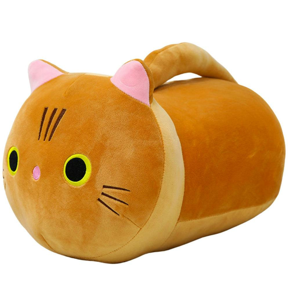 Peluche Gato de Cauda Comprida Ruivo 40cm