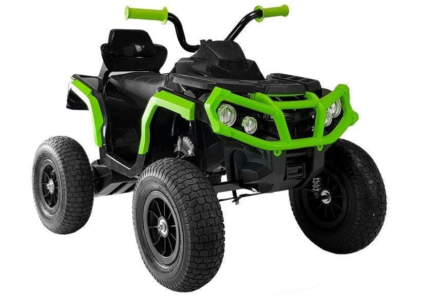 Quadriciclo elétrico infantil BDM0906 preto com rodas insufláveis