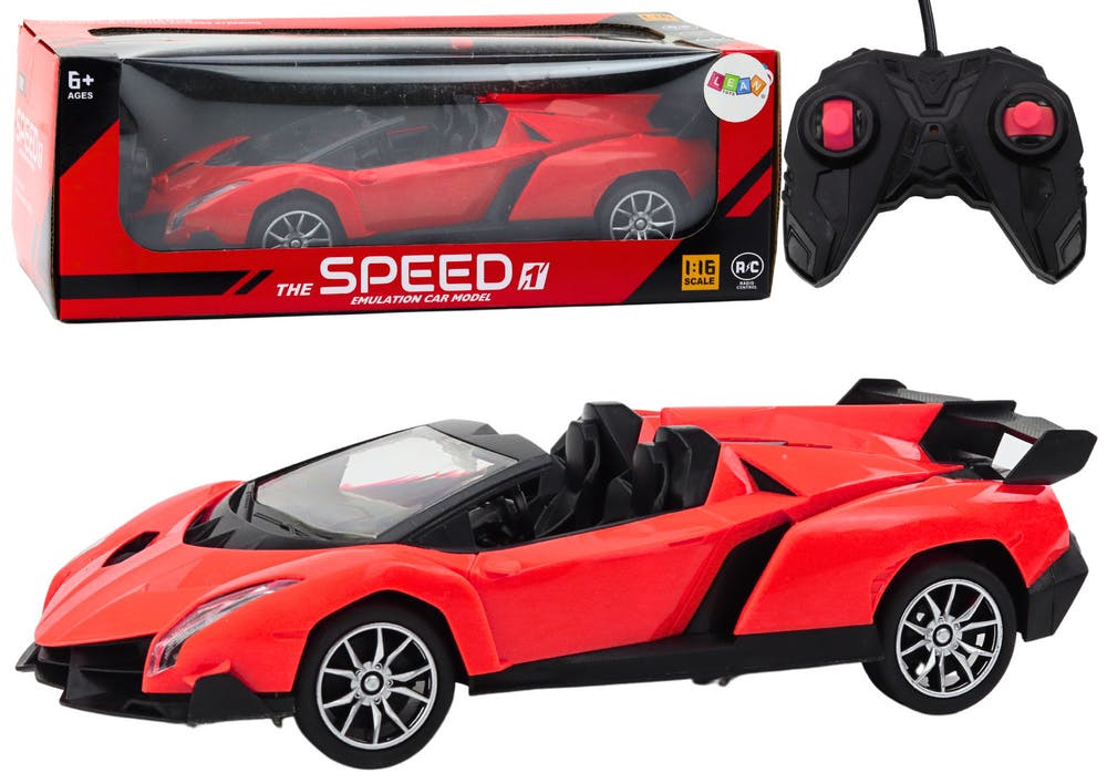 Carro Desportivo RC 1:16 Vermelho Roadster Racing