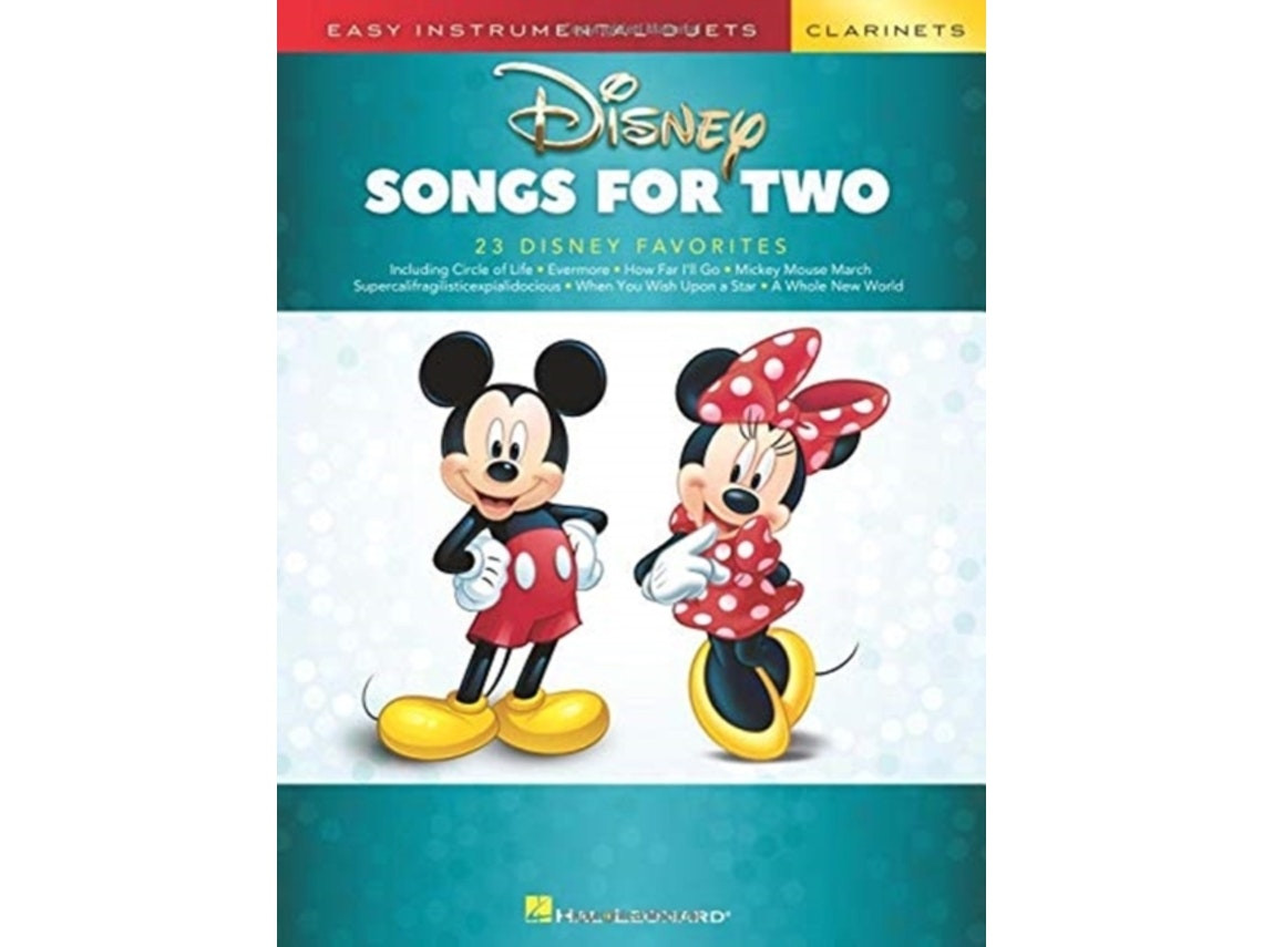 Disney Songs for Two Clarinets de Hal Leonard Publishing Corporation (Inglés)