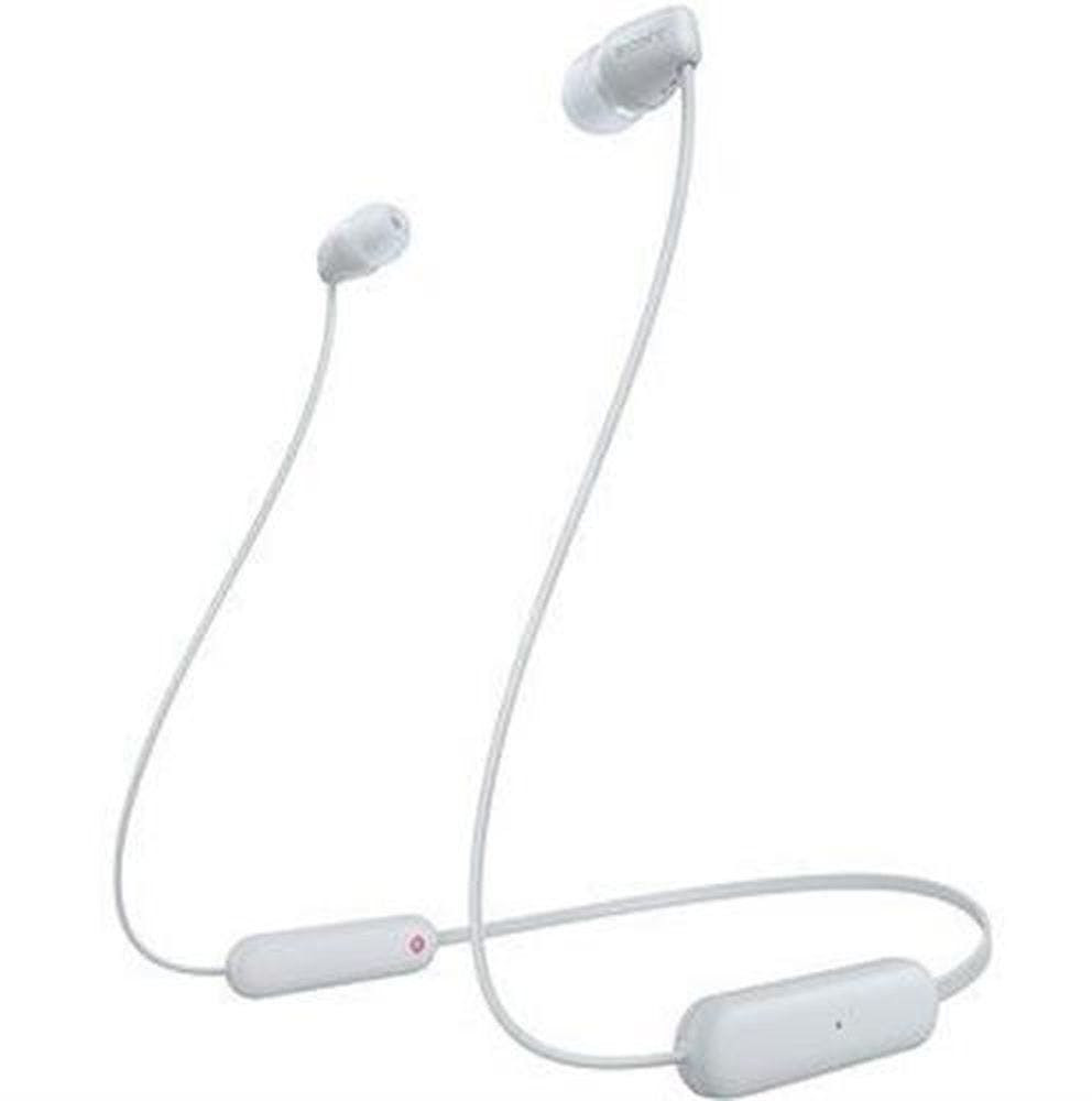 Auriculares Bluetooth SONY WIC100W (In Ear - Microfone - Branco)