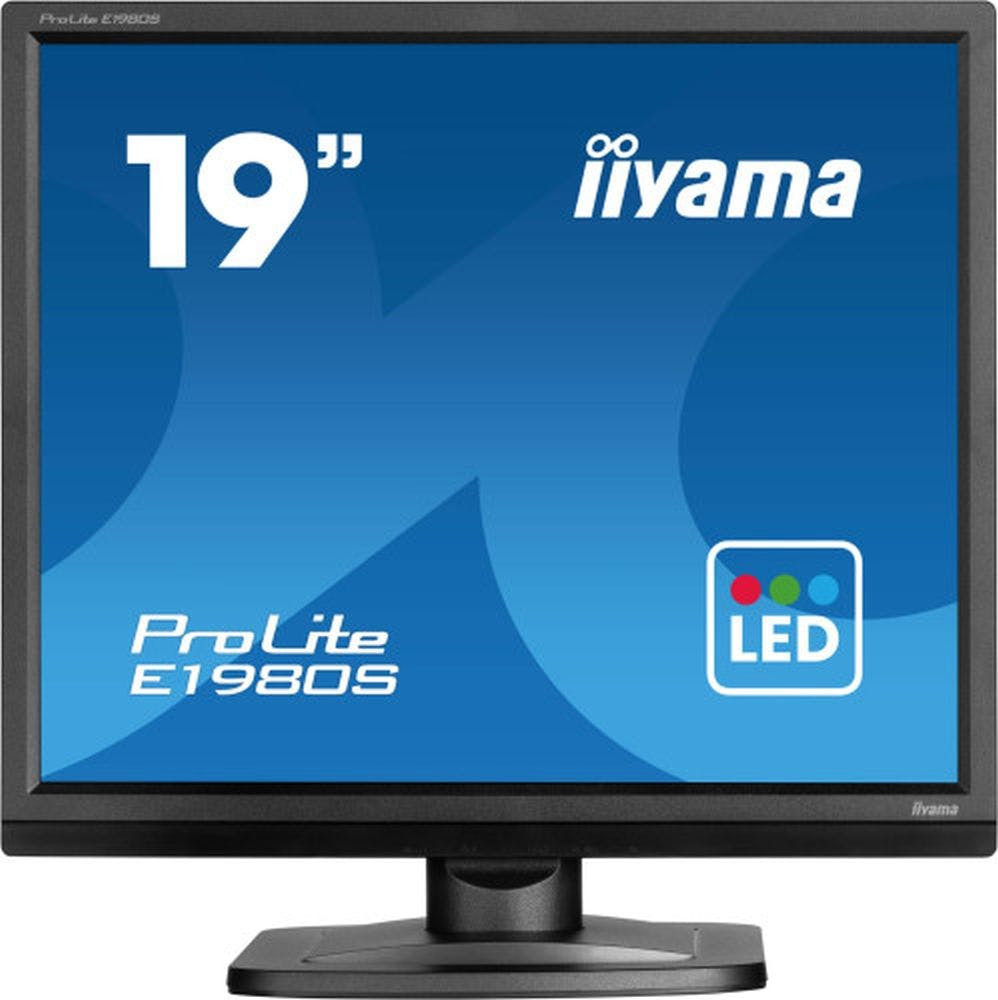 E1980S-B1 :iiyama ProLite E1980S-B1 pantalla para PC 48,3 cm (19") 1280 x 1024 Pixeles VGA LED Negro