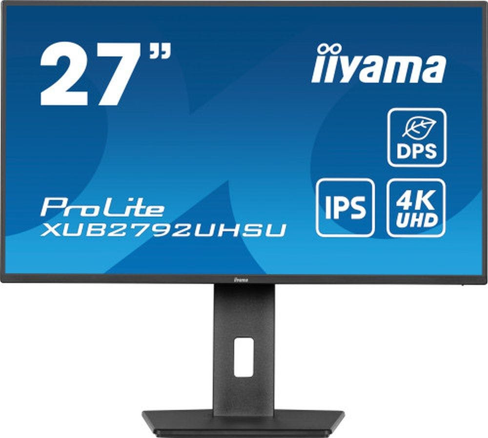 XUB2792UHSU-B6 :iiyama ProLite XUB2792UHSU-B6 pantalla para PC 68,6 cm (27") 3840 x 2160 Pixeles 4K Ultra HD LED Negro