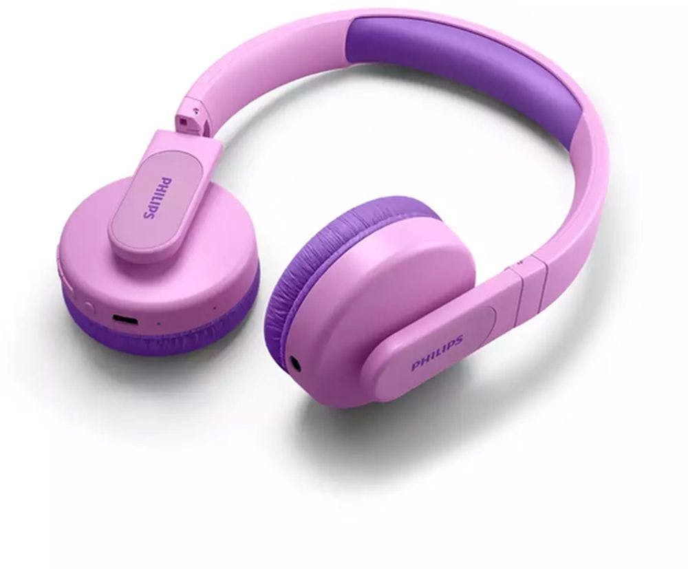 Auscultadores Bluetooth PHILIPS Tak4206 (Over Ear - Microfone - Rosa)
