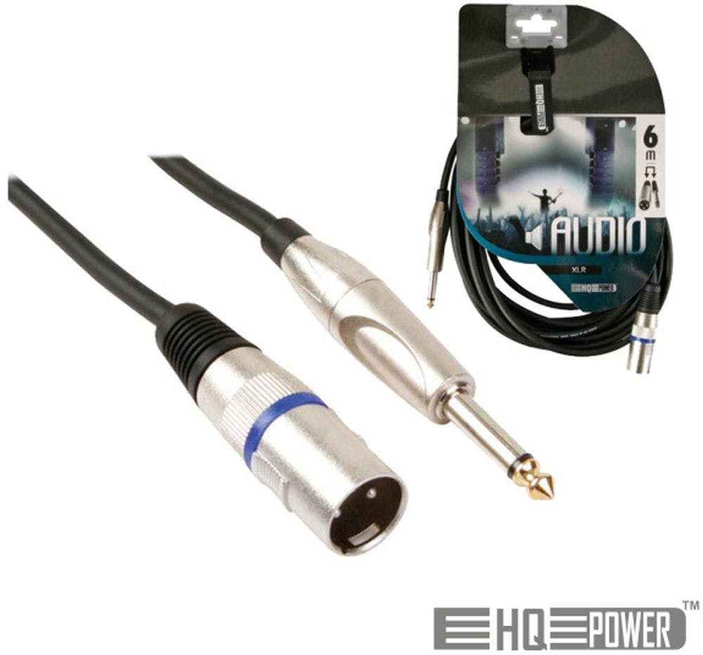 Cabo Xlr 3P Macho / Jack 6.35 Macho 3M Mn Hq Power