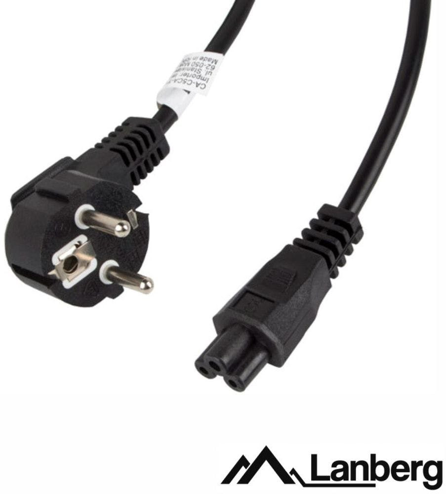 Lanberg Ca-C5Ca-11Cc-003-Bk Cabo de Energia Preto 3 M Acoplador C5 Cee7/7