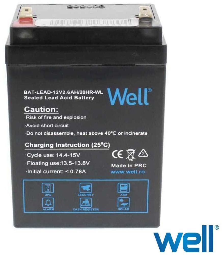 Bateria Chumbo 12V 2.6Ah ULTRACELL