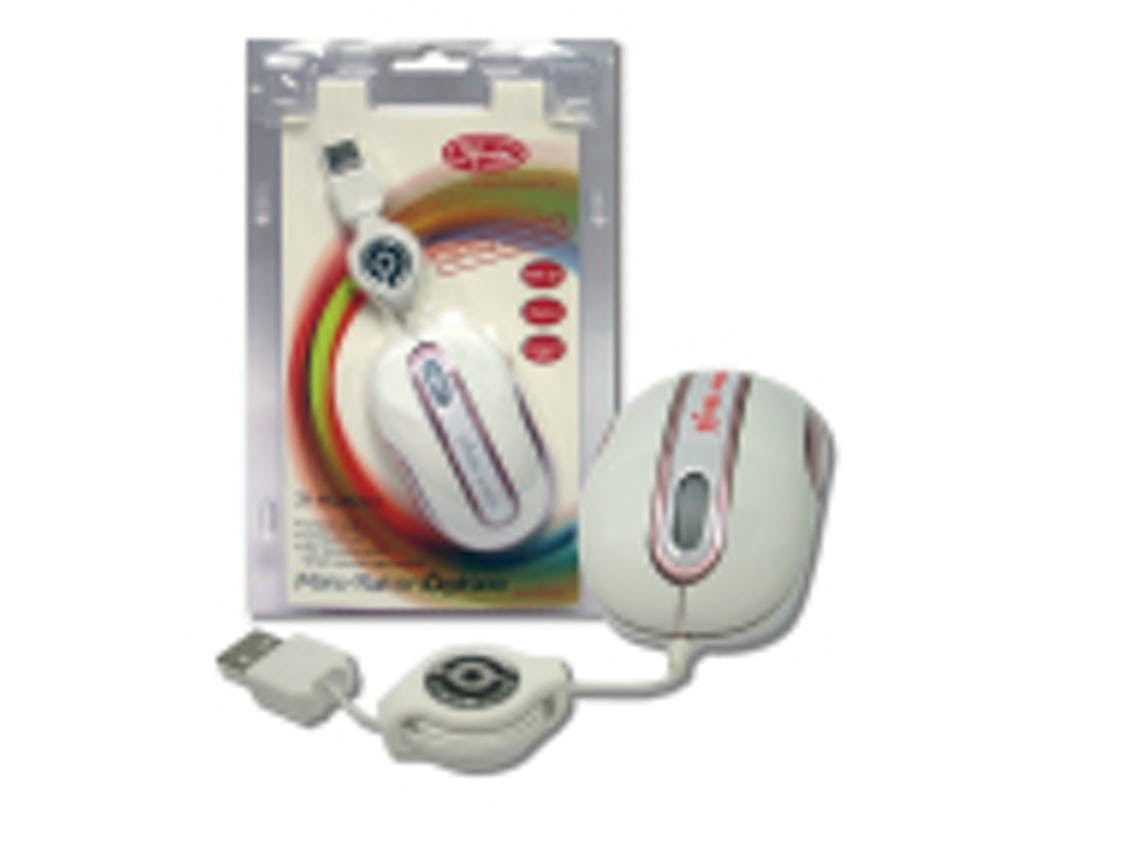 Rato 3FREE 3F-MSM201/WP (USB - Casual - 800 dpi - Branco)