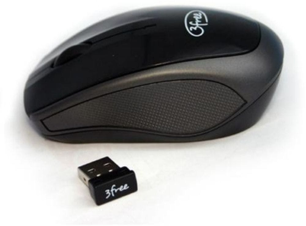 Rato 3FREE 3F-MCW401 (Wireless - Casual - 1000 dpi - Preto)