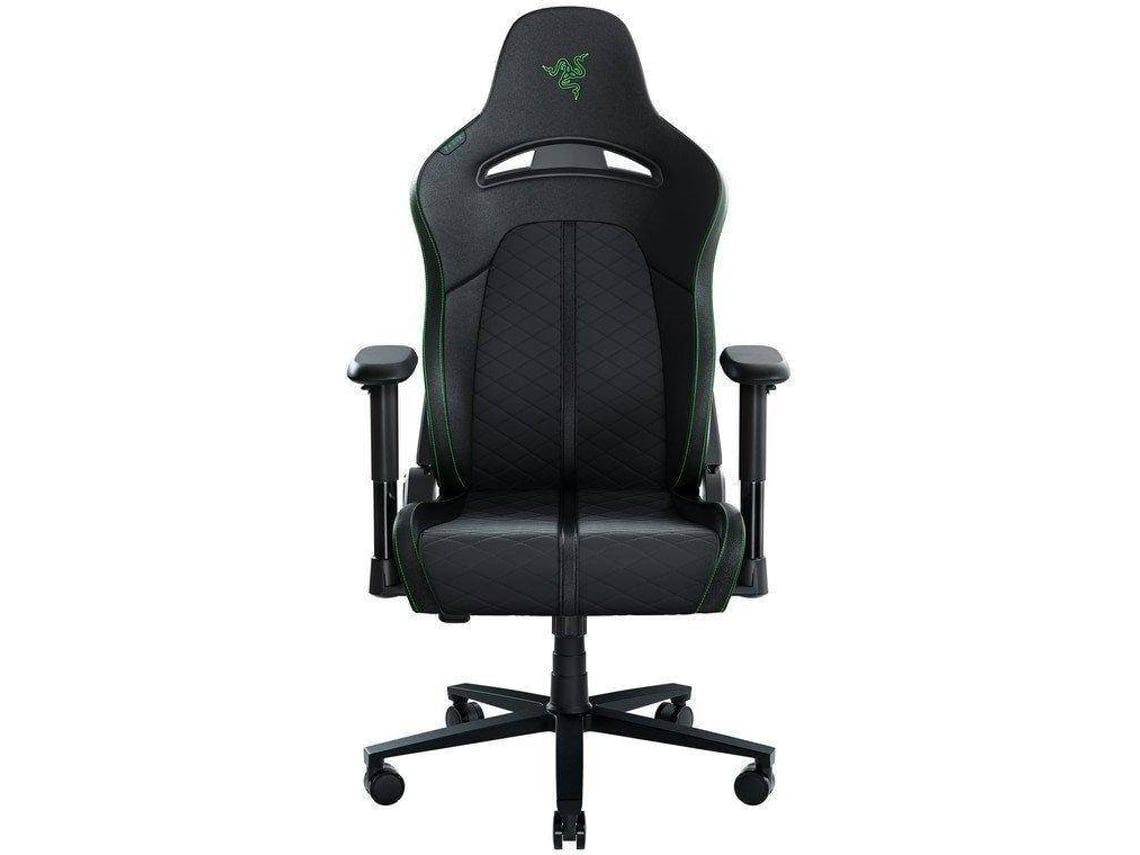 Cadeira Gaming Razer Enki (Até 136 kg - Elevador a Gás Classe 4 - Preto e Verde)