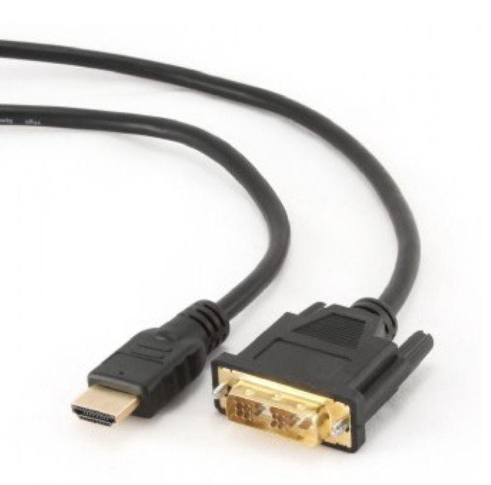 Cabo HDMI DVI-D GEMBIRD M/M (Preto - 5m)