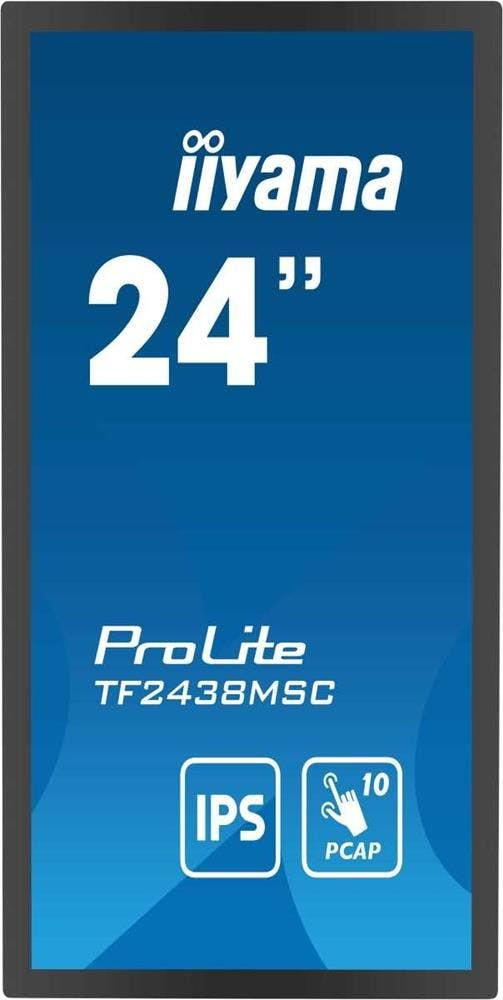 ProLite TF2438MSC-B1 - Monitor LED - 24" (23.8" visível) - 1920 x 1080 Full HD (1080p) - IPS - 600 cd/m² - 1000:1 - 5 ms - HDMI, DisplayPort - preto, mate