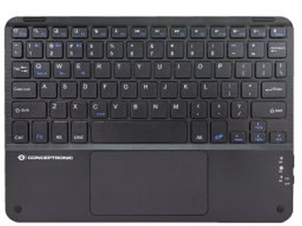 TOBIN01BUS :TECLADO MINI BLUETOOTH 10" CONCEPTRONIC INGLES CON TOUCHPAD TOBIN01BUS